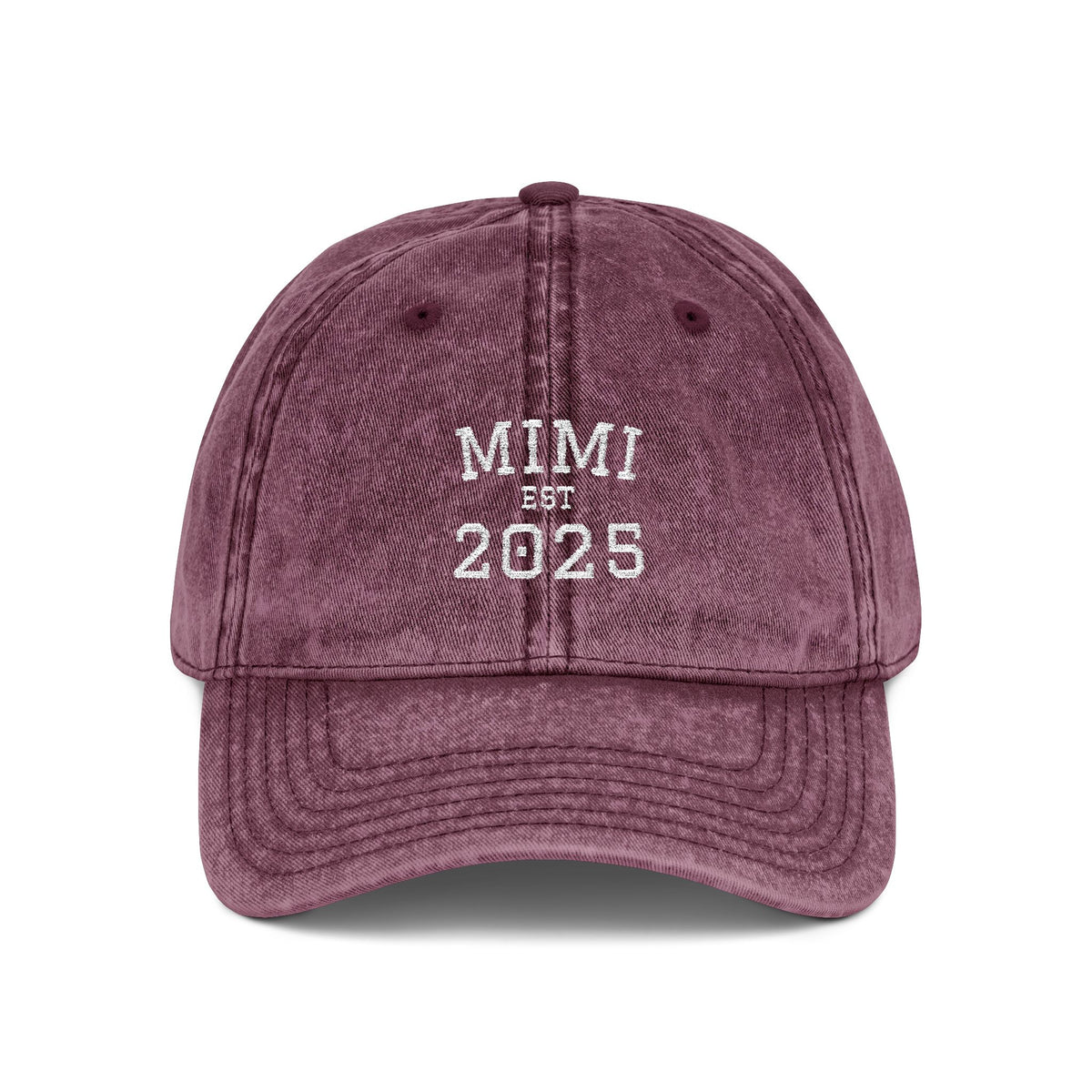 Mimi Embroidered Vintage Cap — Personalized 'EST. [Year]' Mimi Hat, New Mimi Gift