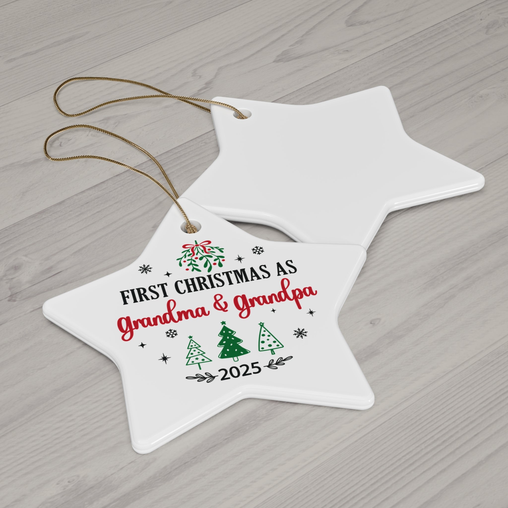 First Christmas as Grandma & Grandpa 2025 Ornament