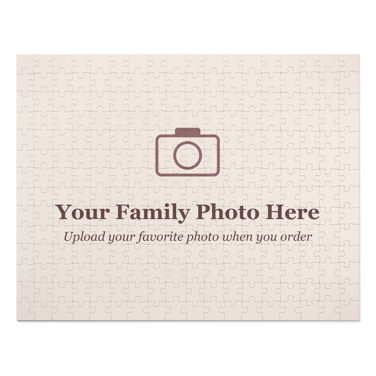 Personalized family photo jigsaw puzzle, 252 pieces, with your own photo