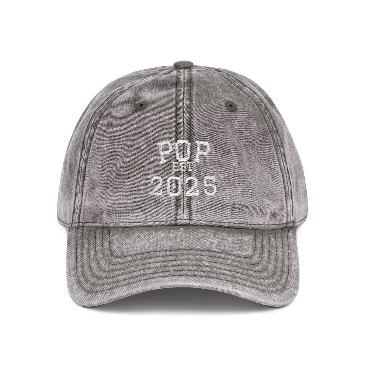 Pop Embroidered Vintage Dad Hat — Personalized 'Est. [Year]' Pop Hat, New Grandpa Pop Gift