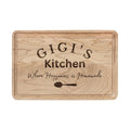 Gigi's Kitchen engraved Cutting Board | personalized wooden serving board