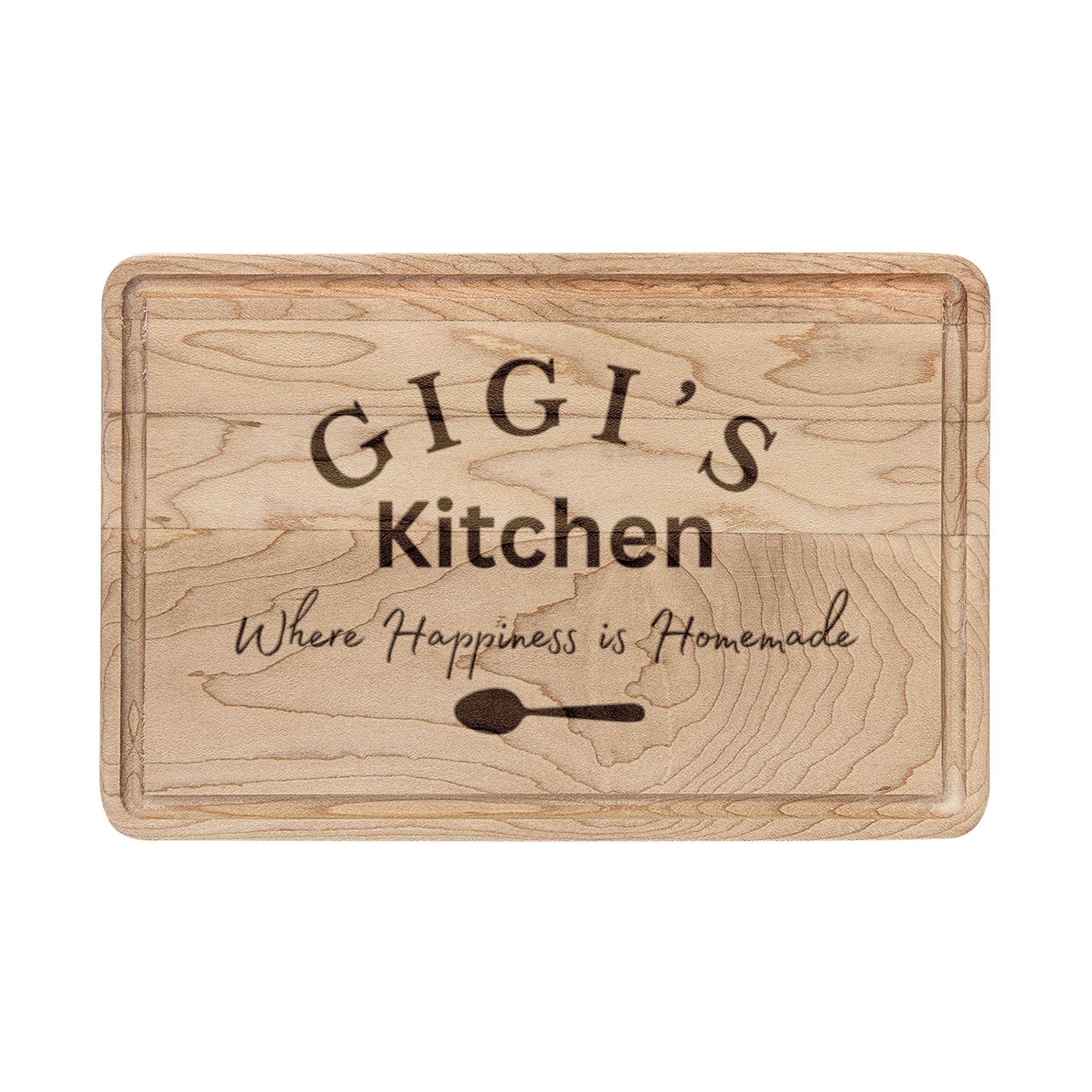 Gigi's Kitchen engraved Cutting Board | personalized wooden serving board
