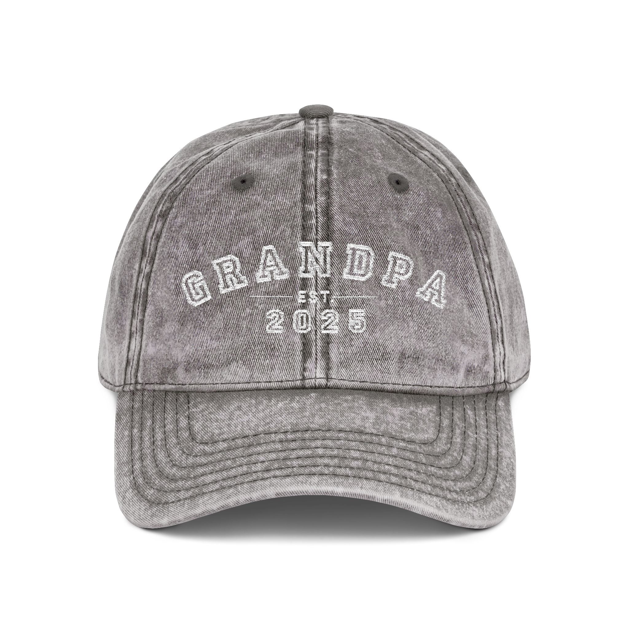 Vintage Embroidered Cap for Grandpa