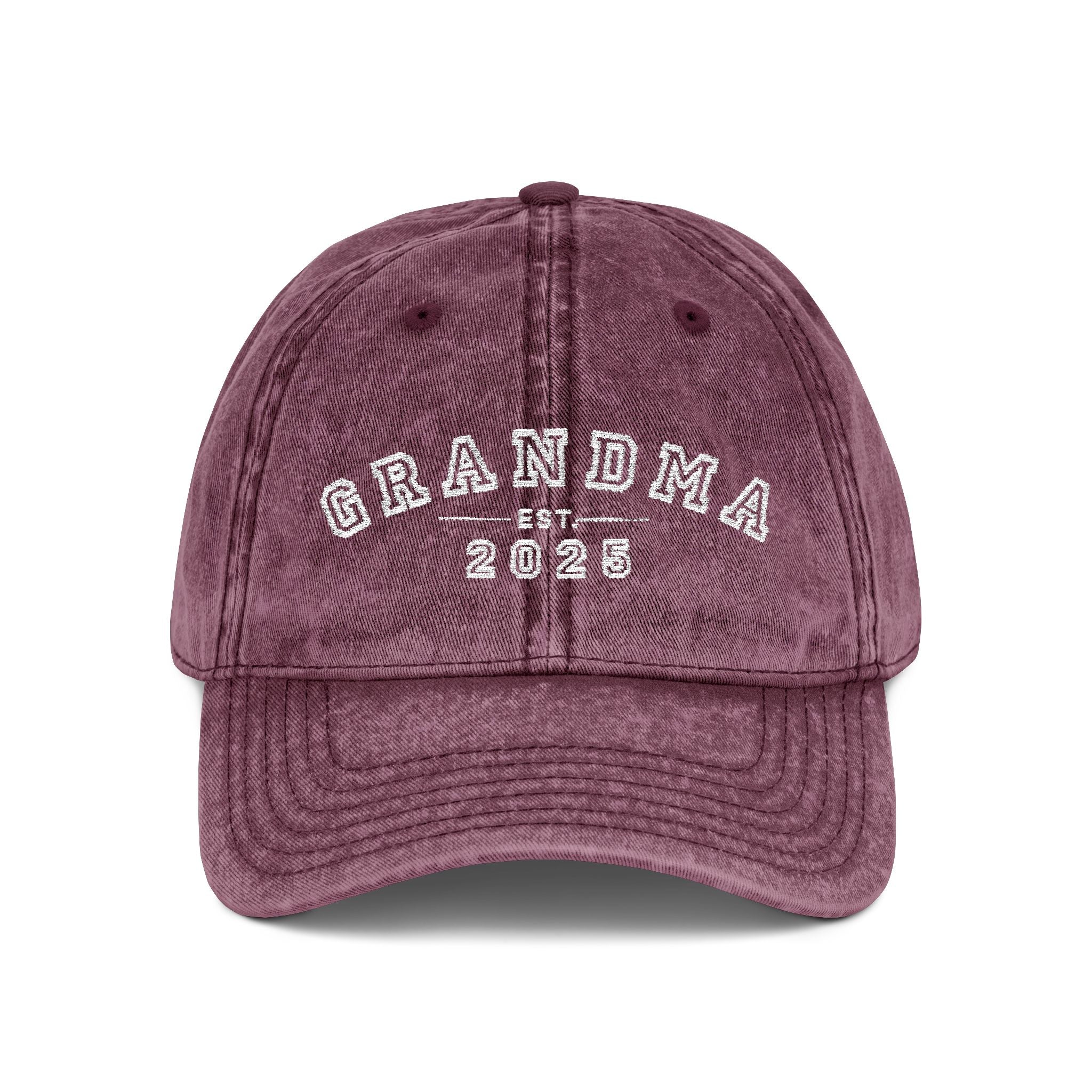 Vintage Embroidered Cap for Grandma
