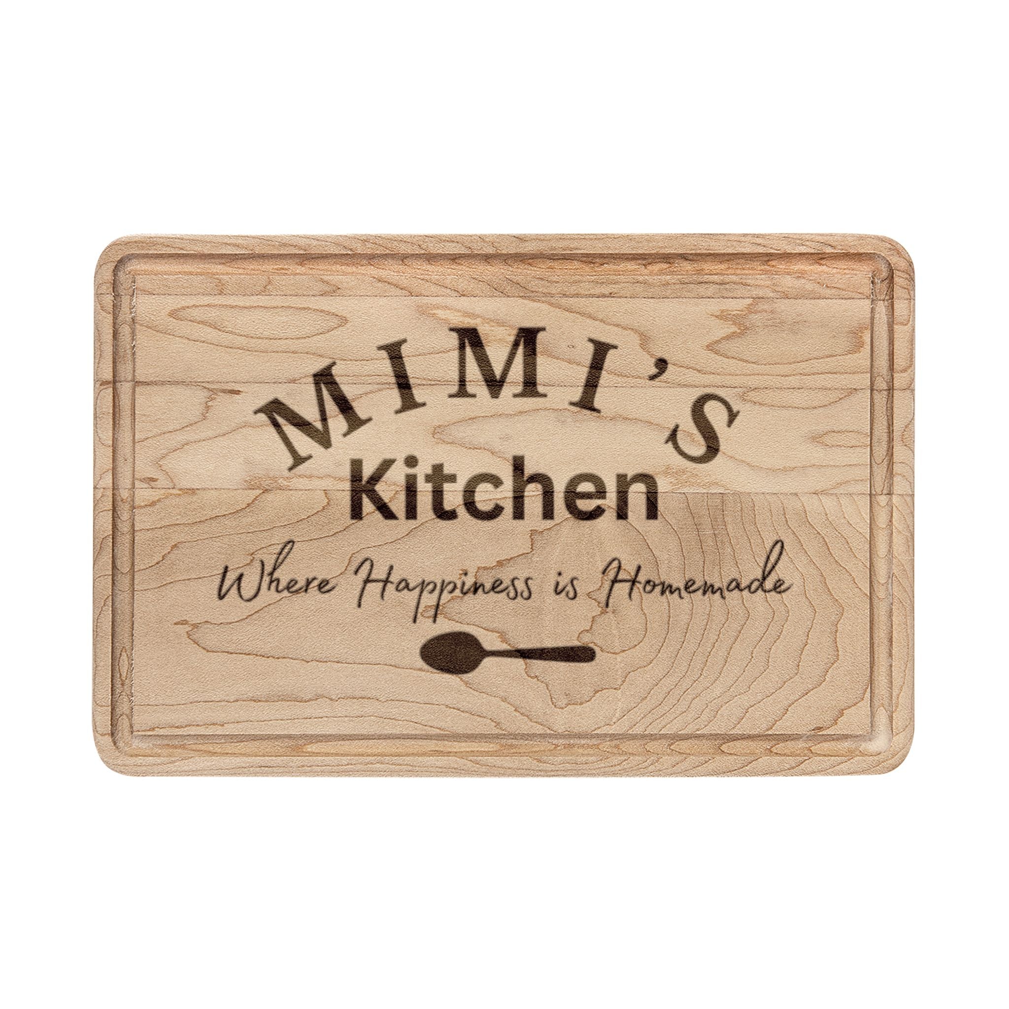 Mimi's Kitchen engraved Cutting Board | personalized wooden serving board