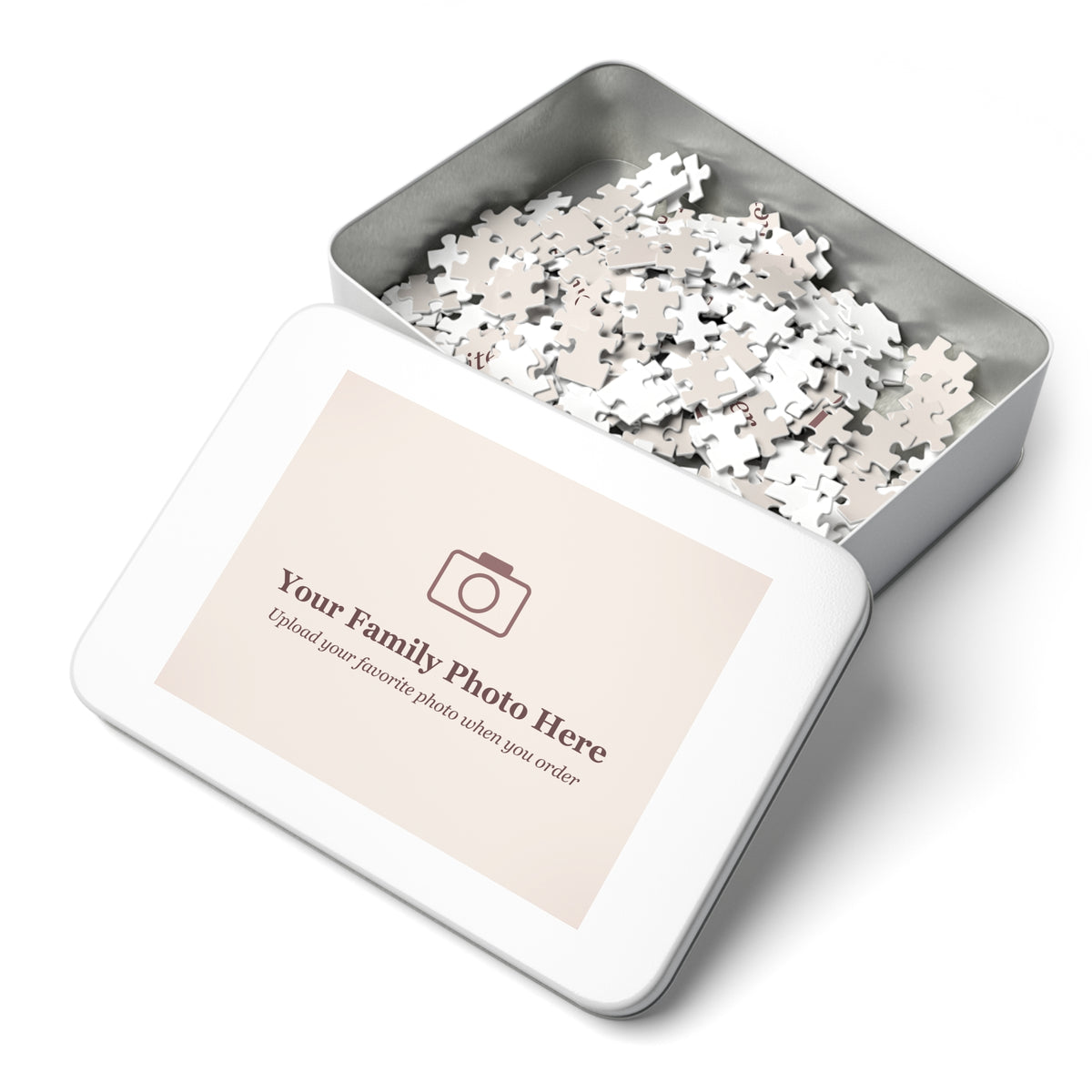 Custom photo jigsaw puzzle gift for grandparents - detail view
