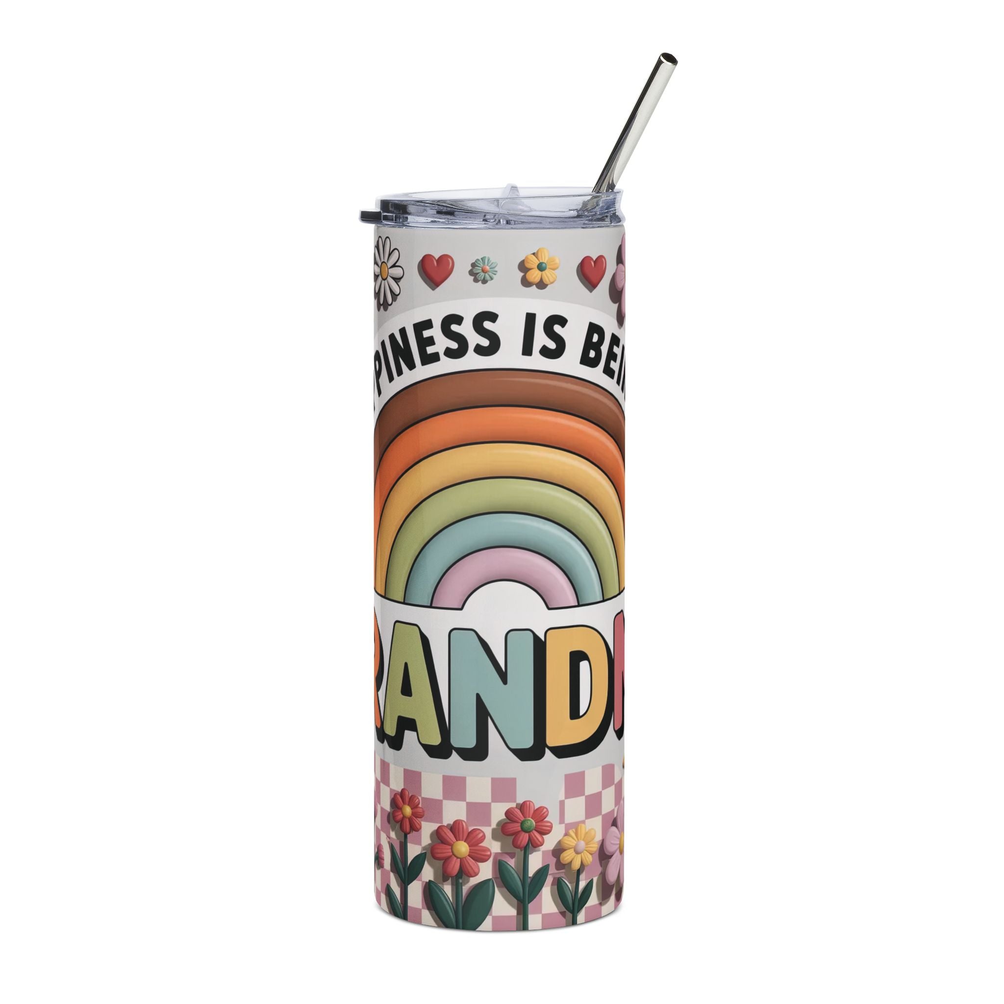 Happiness Is Being a Grandma 20oz Stainless Steel Tumbler
