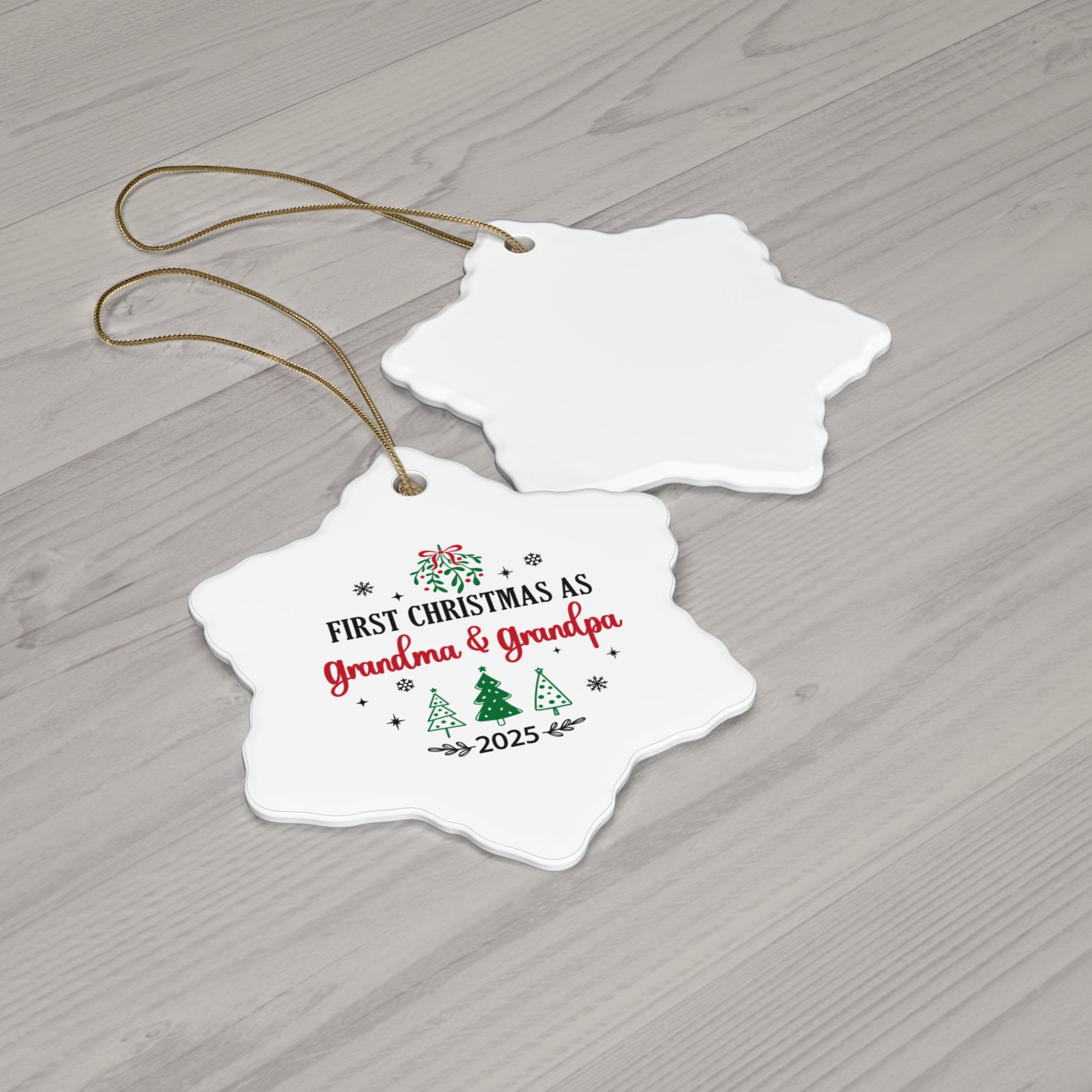 First Christmas as Grandma & Grandpa 2025 Ornament