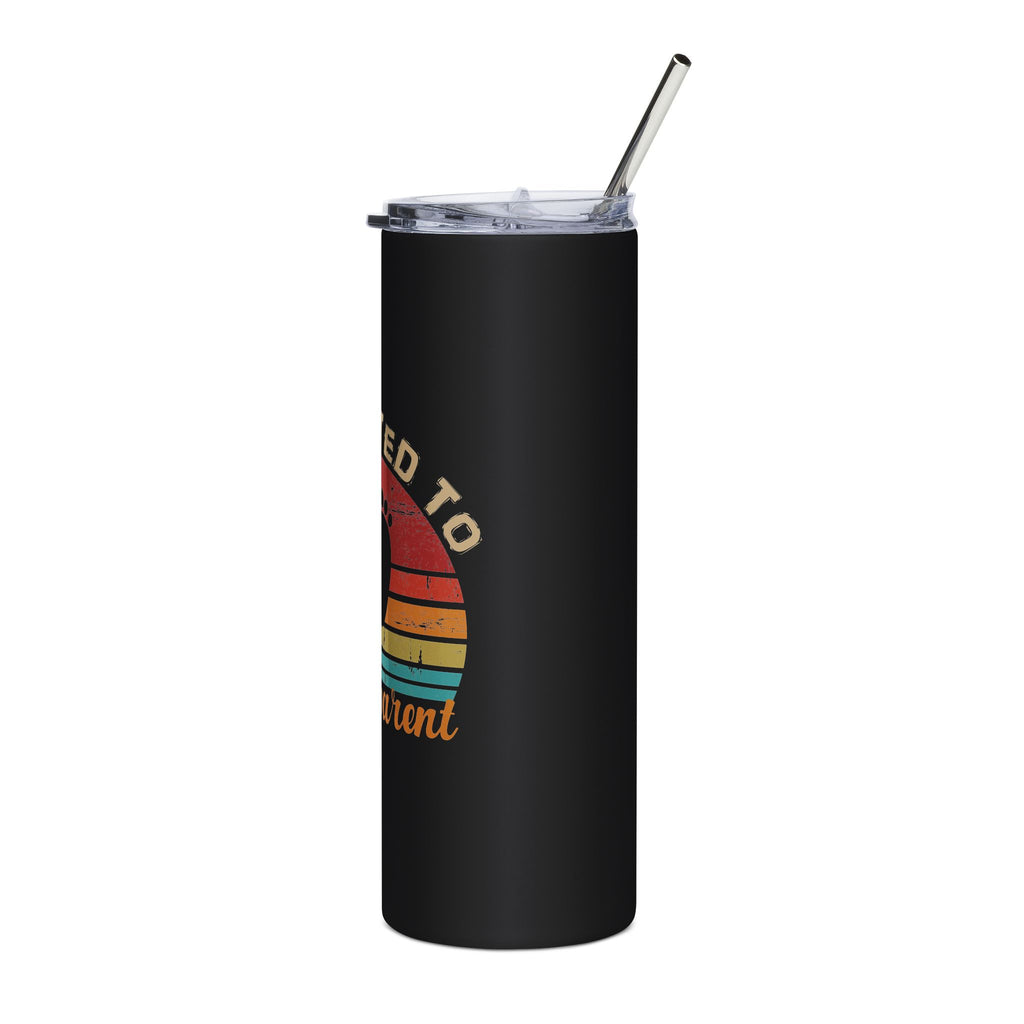 Promoted to Grandparent 20 oz tumbler with retro baby feet - additional view