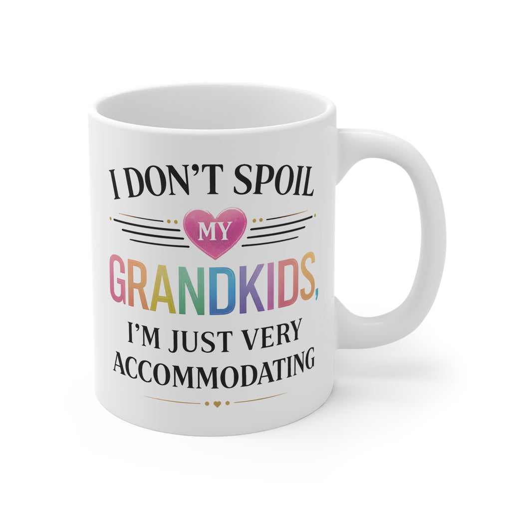 11oz Coffee Mug — "I Don't Need Google, My Grandma Knows Everything" Retro Floral Gift