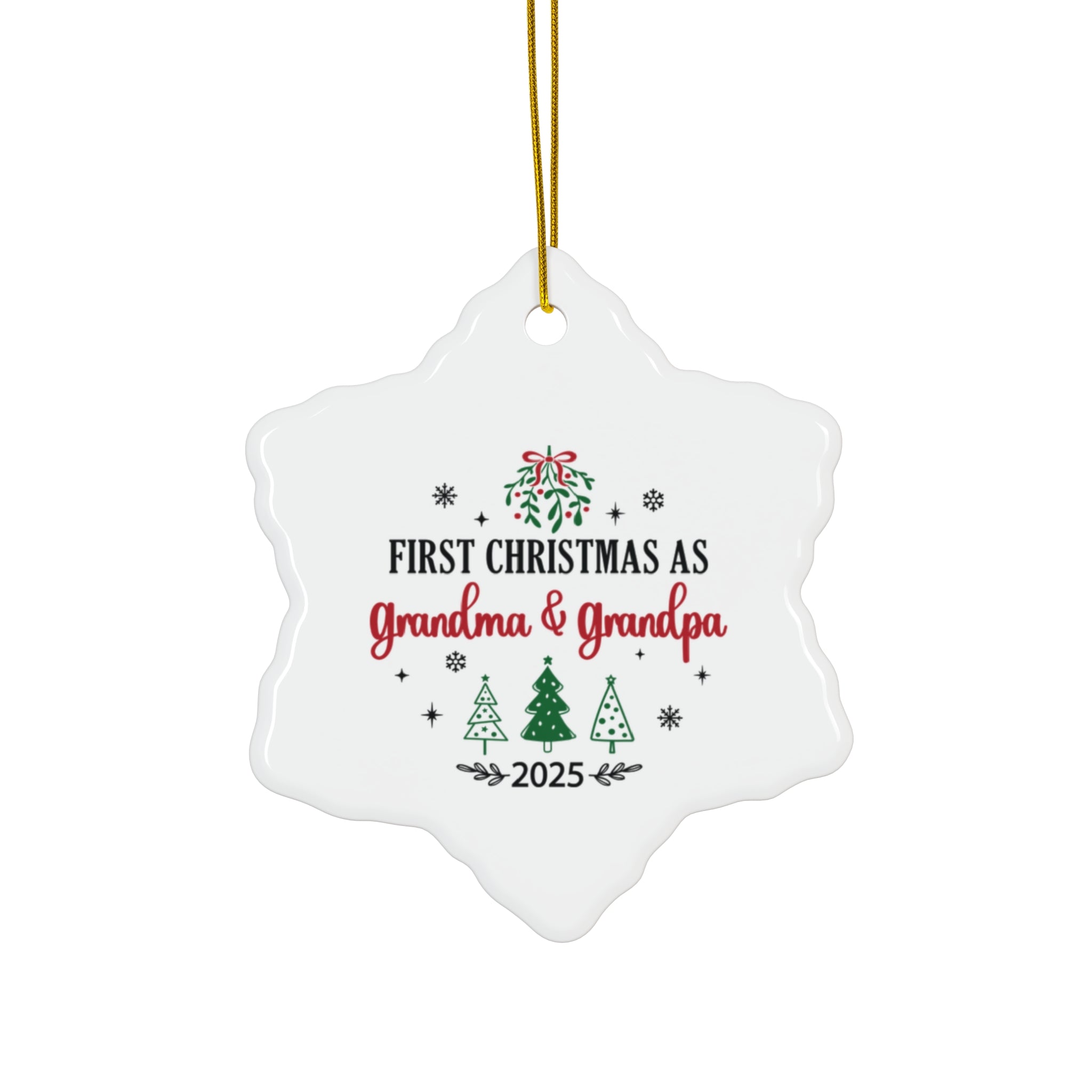 First Christmas as Grandma & Grandpa 2025 Ornament