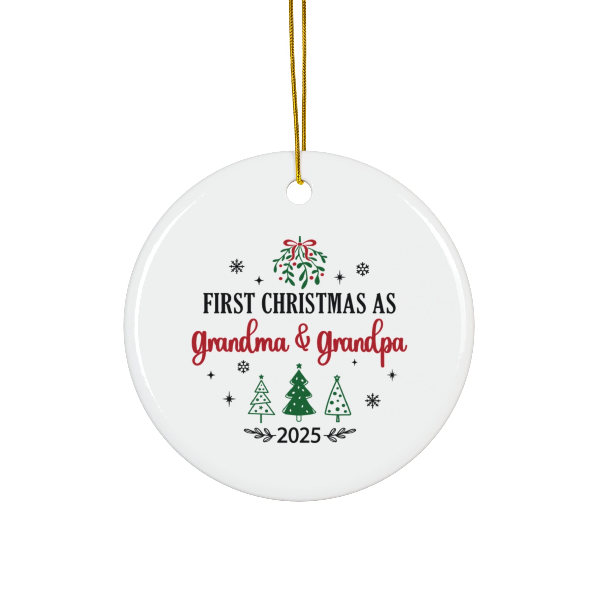 First Christmas as Grandma & Grandpa 2025 Ornament