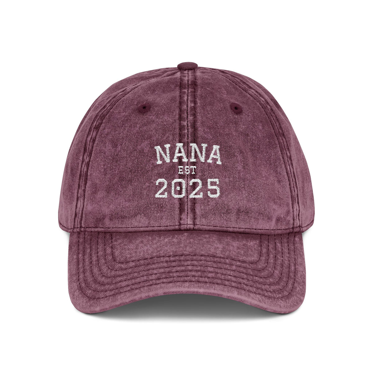 Nana Embroidered Vintage Cap — Personalized 'EST. [Year]' Nana Hat, New Nana Gift