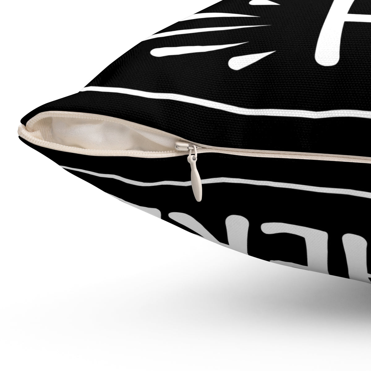 Grandkids Spoiled Here 20 inch pillow - closeup detail