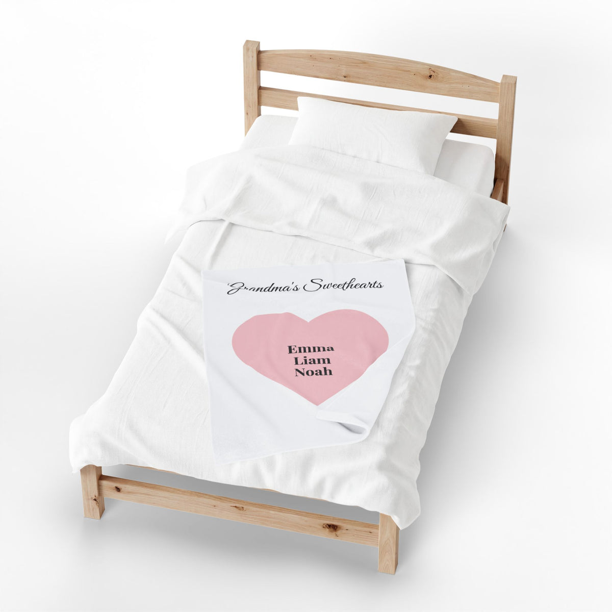 Grandma's Sweethearts personalized blanket - additional view