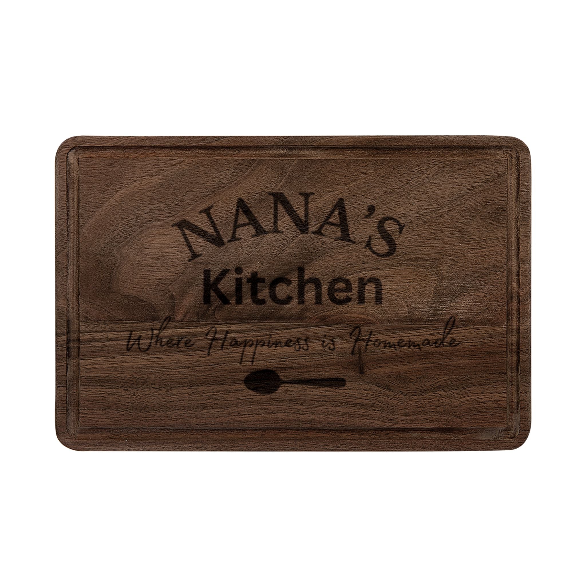 Nana's Kitchen engraved Cutting Board | personalized wooden serving board
