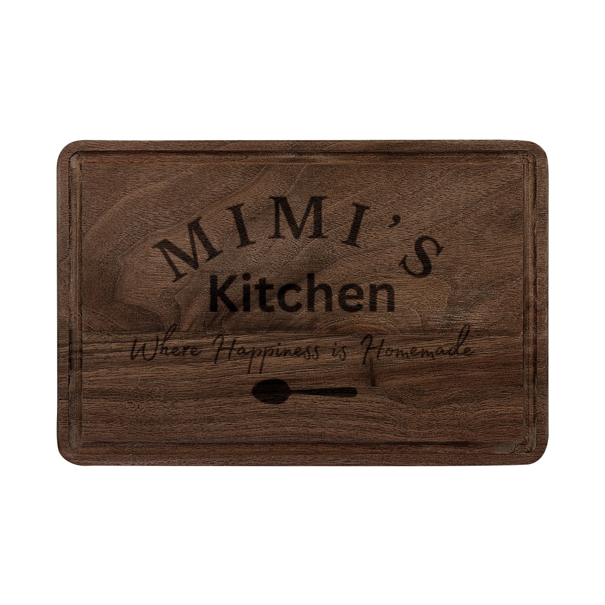 Mimi's Kitchen engraved Cutting Board | personalized wooden serving board