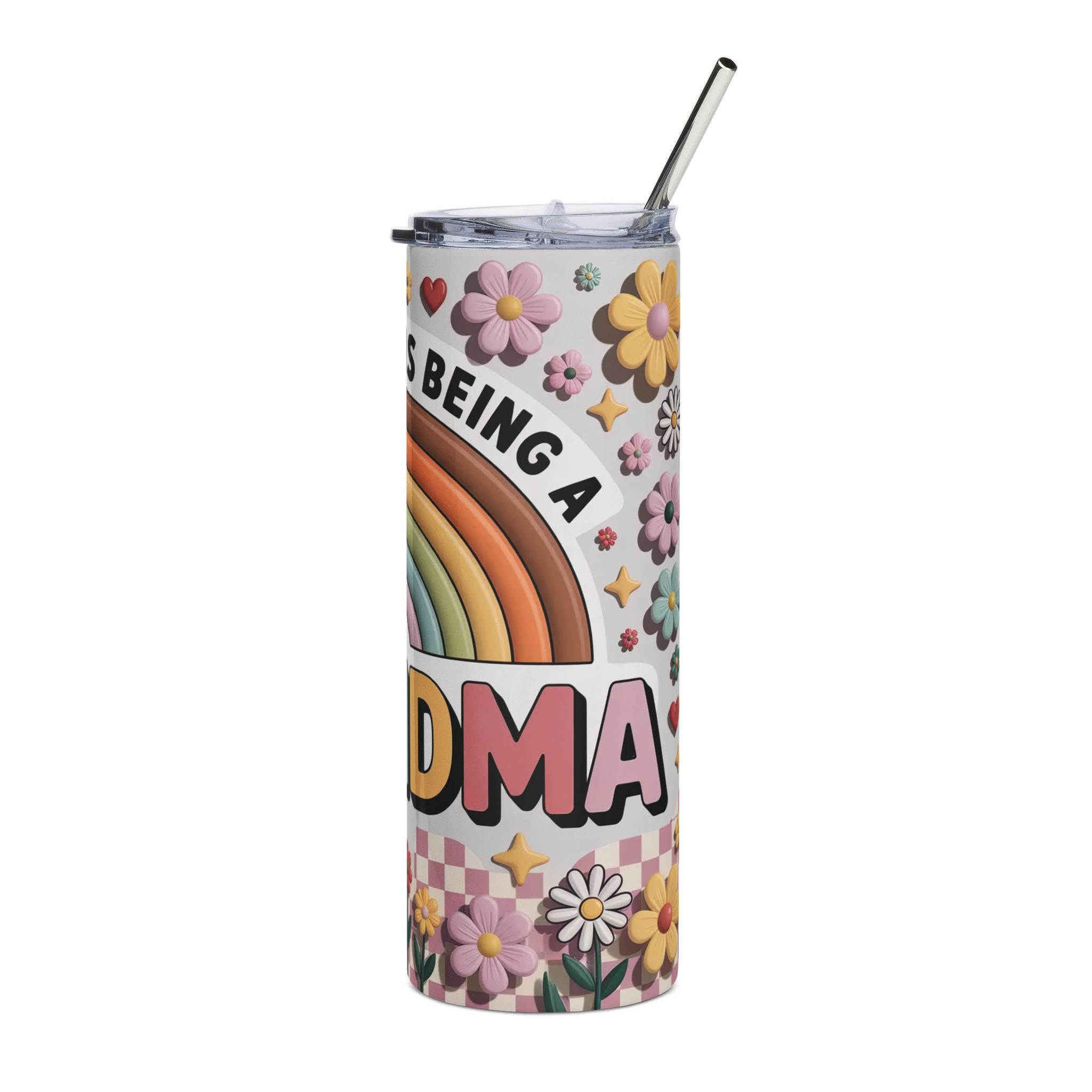 Happiness Is Being a Grandma 20oz Stainless Steel Tumbler