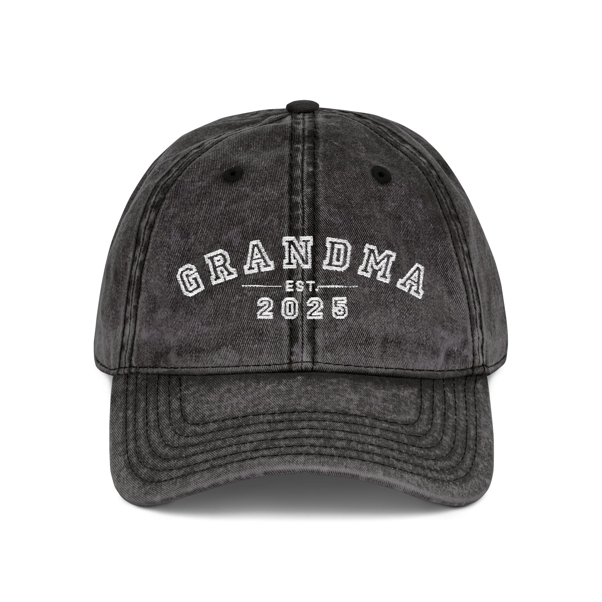Vintage Embroidered Cap for Grandma