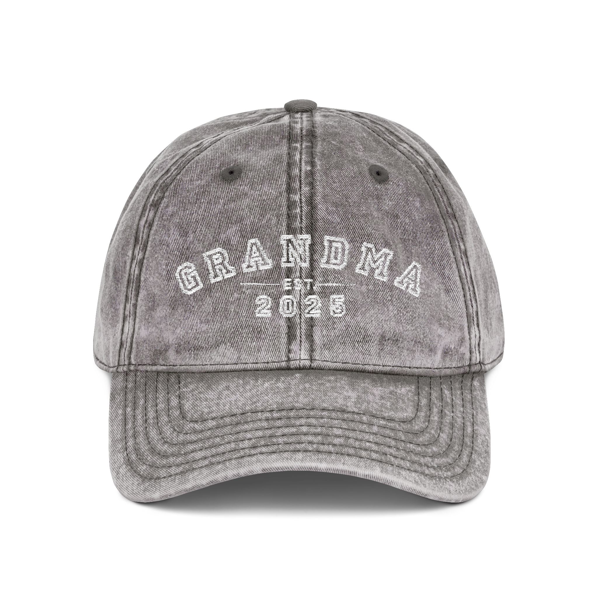 Vintage Embroidered Cap for Grandma
