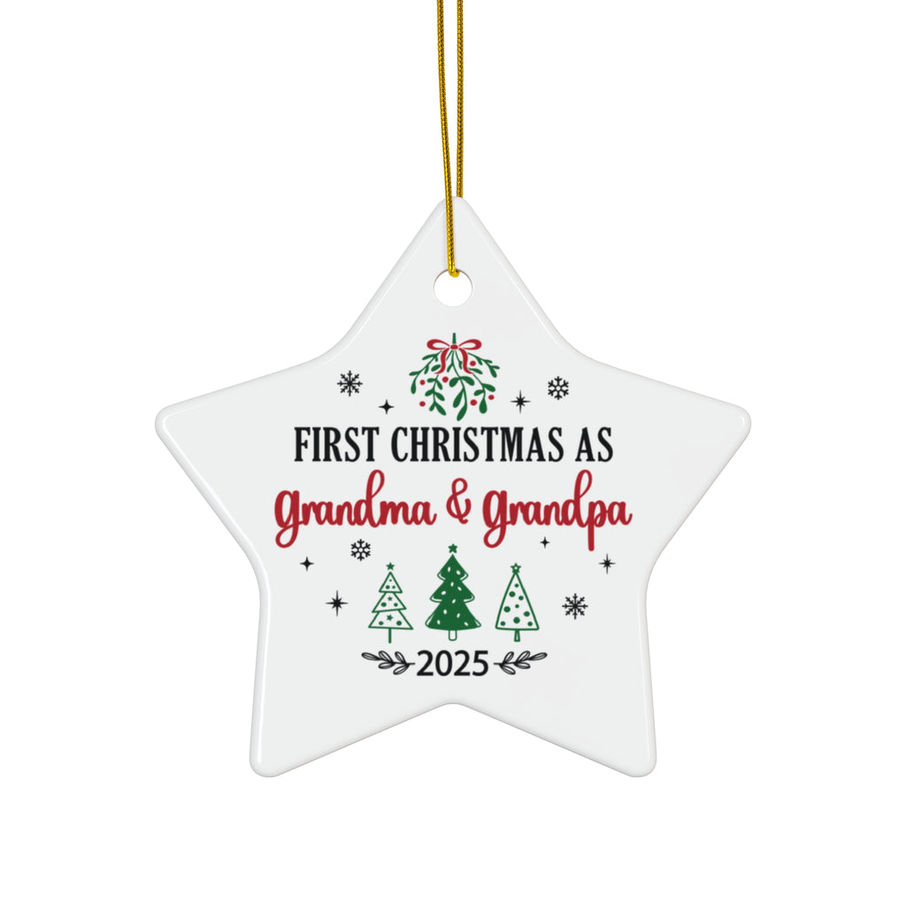 First Christmas as Grandma & Grandpa 2025 Ornament