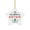 First Christmas as Grandma & Grandpa 2025 Ornament
