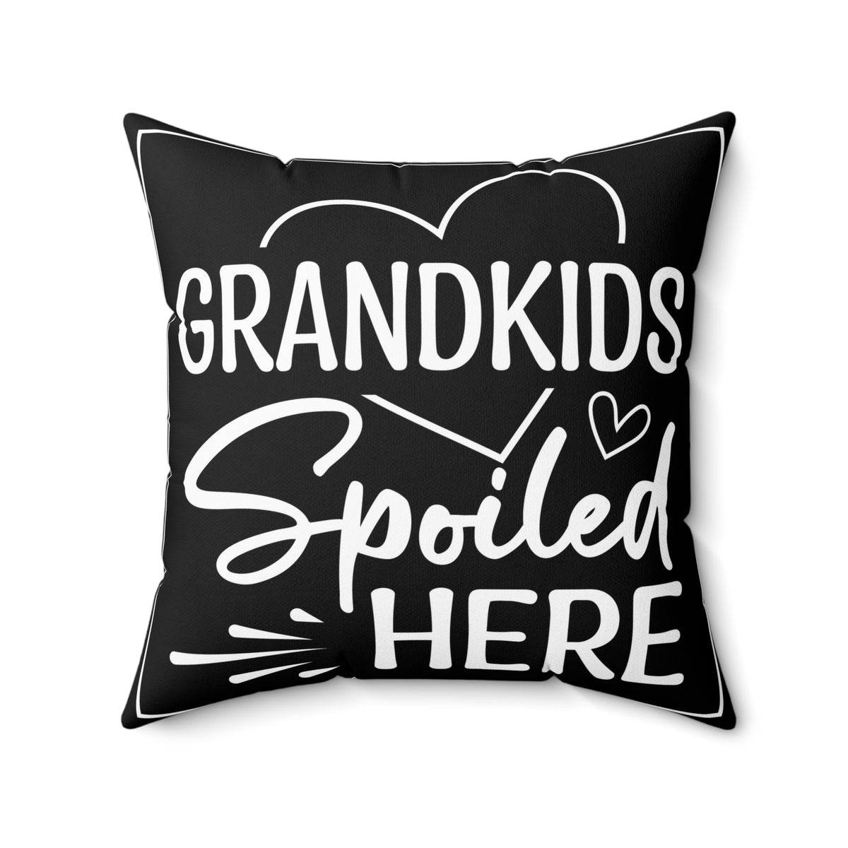 Grandkids Spoiled Here 16 inch throw pillow