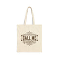 My Favorite People Call Me Grandma natural canvas tote bag