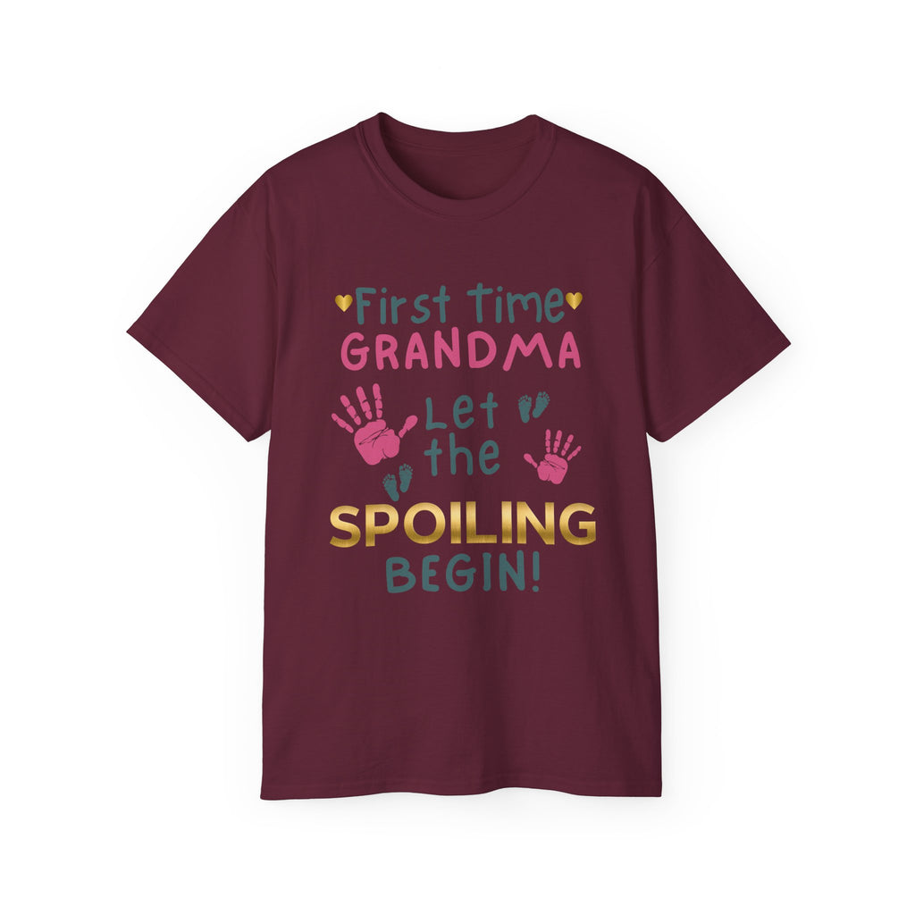 First Time Grandma – Let the Spoiling Begin! T-Shirt