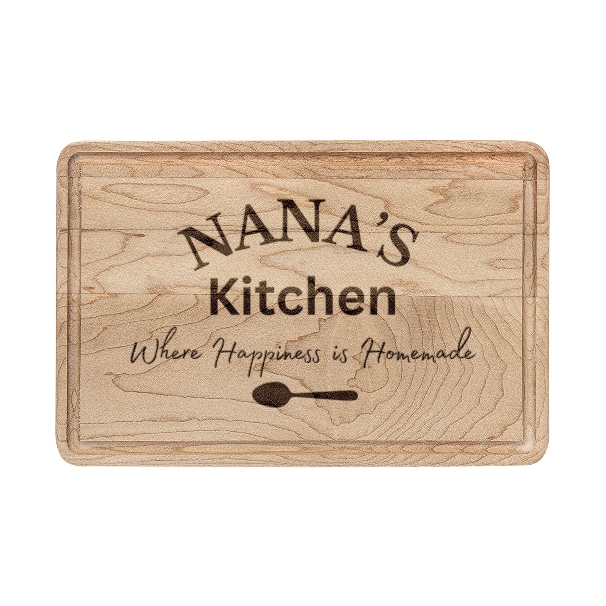 Nana's Kitchen engraved Cutting Board | personalized wooden serving board