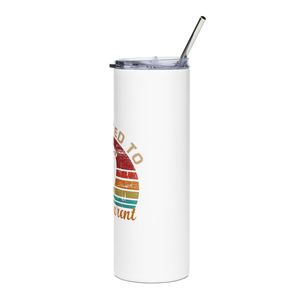 Promoted to Grandparent 20 oz tumbler with retro baby feet - additional view