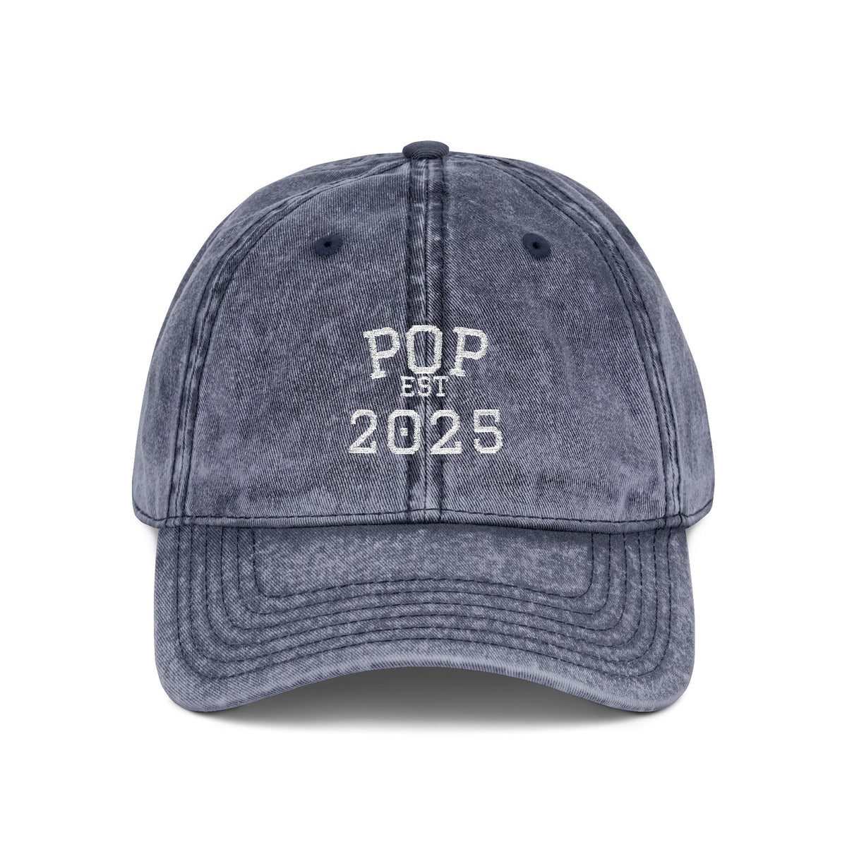 Pop Embroidered Vintage Dad Hat — Personalized 'Est. [Year]' Pop Hat, New Grandpa Pop Gift