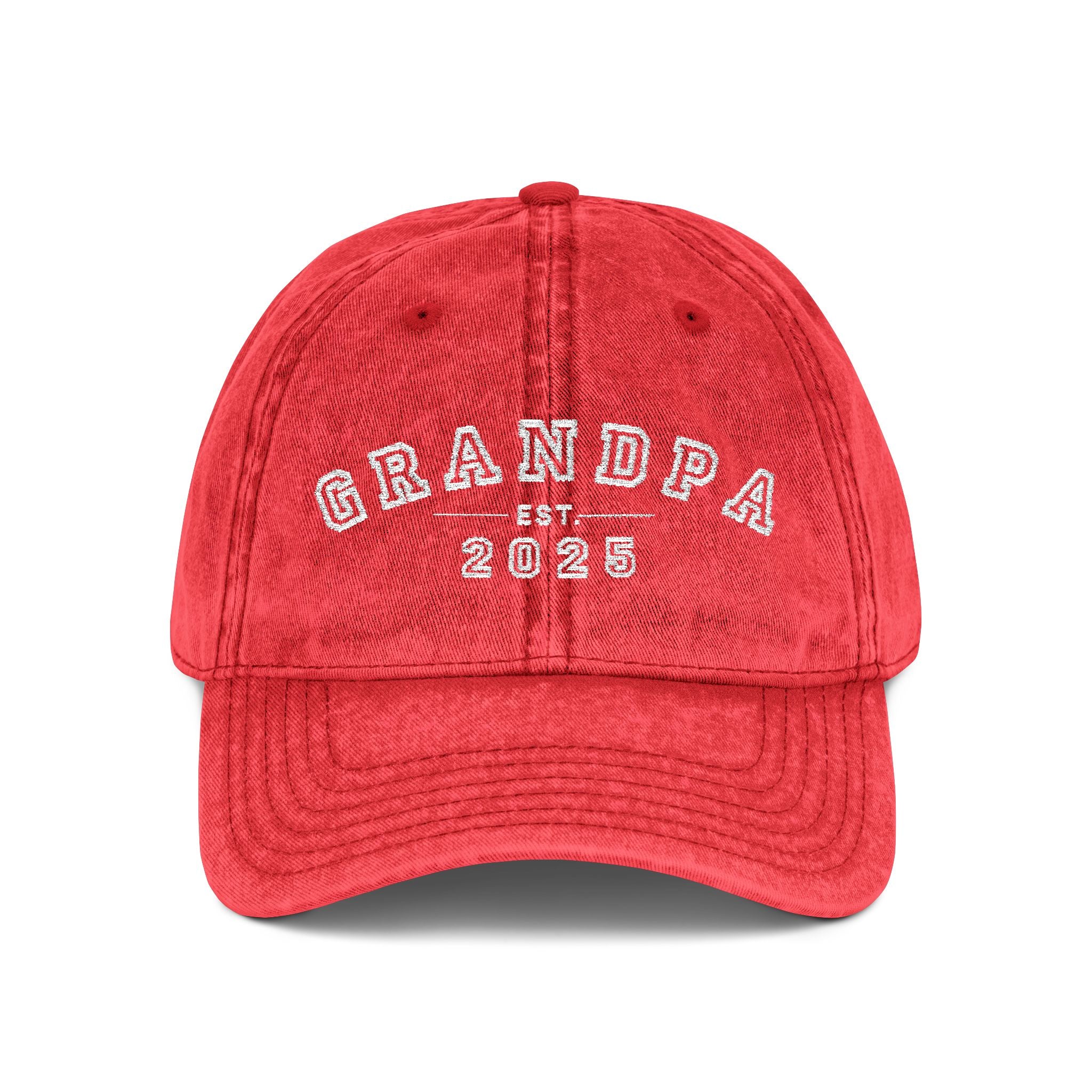 Vintage Embroidered Cap for Grandpa