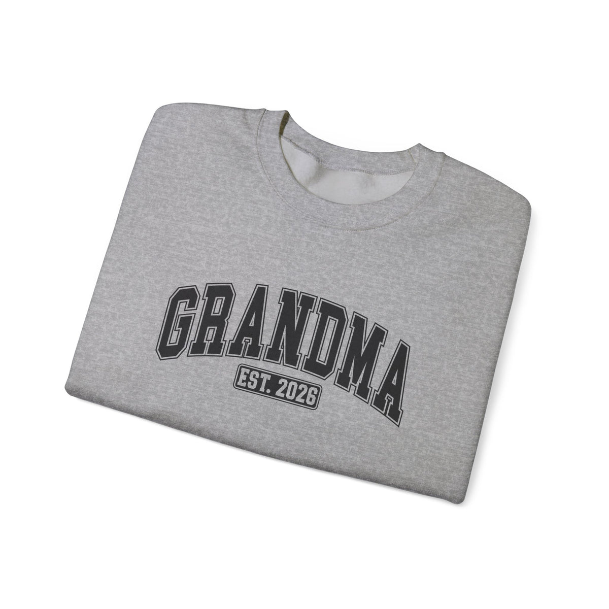 Grandma Est. 2026 crewneck sweatshirt - front view