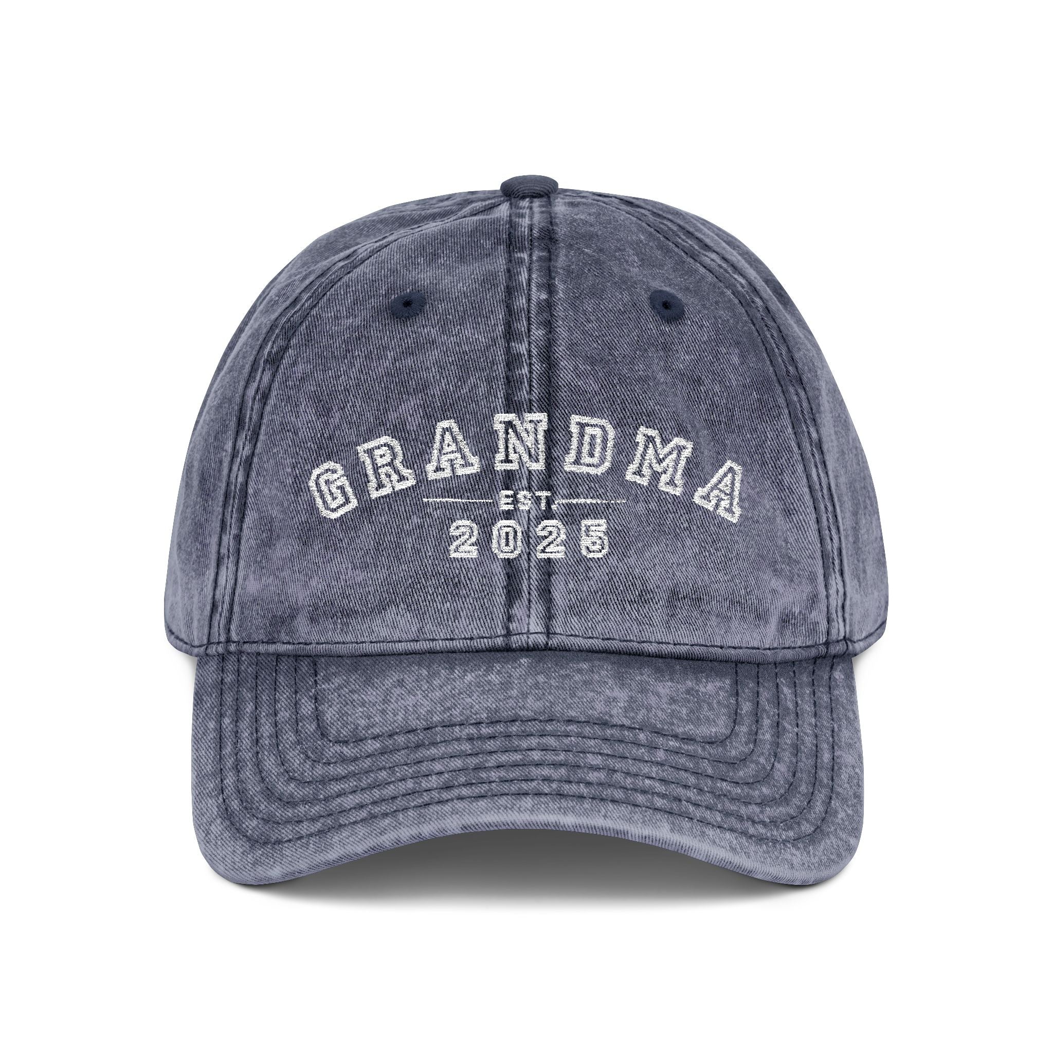 Vintage Embroidered Cap for Grandma