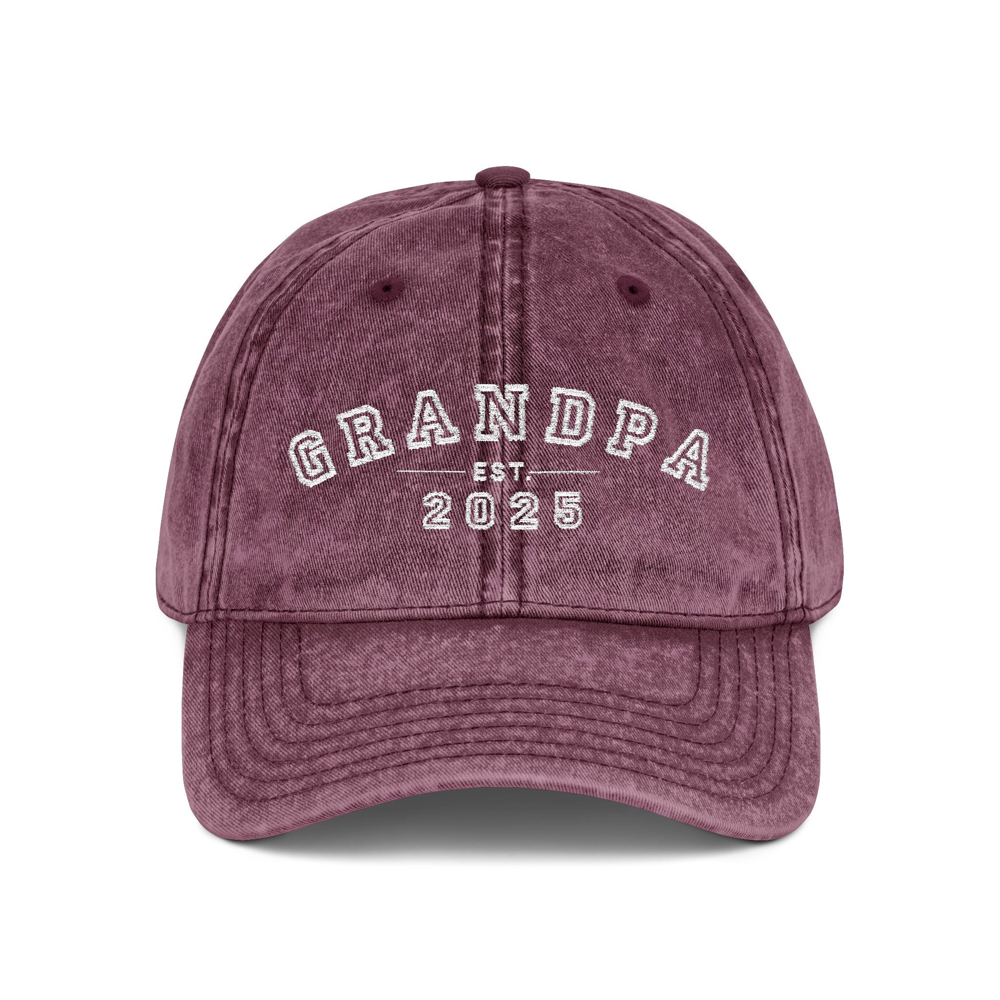 Vintage Embroidered Cap for Grandpa
