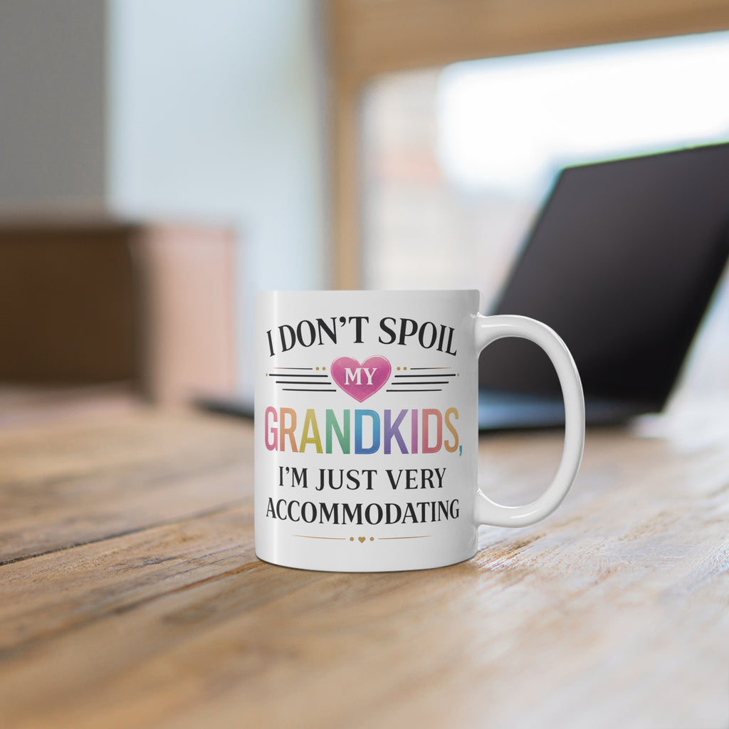 11oz Coffee Mug — "I Don't Need Google, My Grandma Knows Everything" Retro Floral Gift