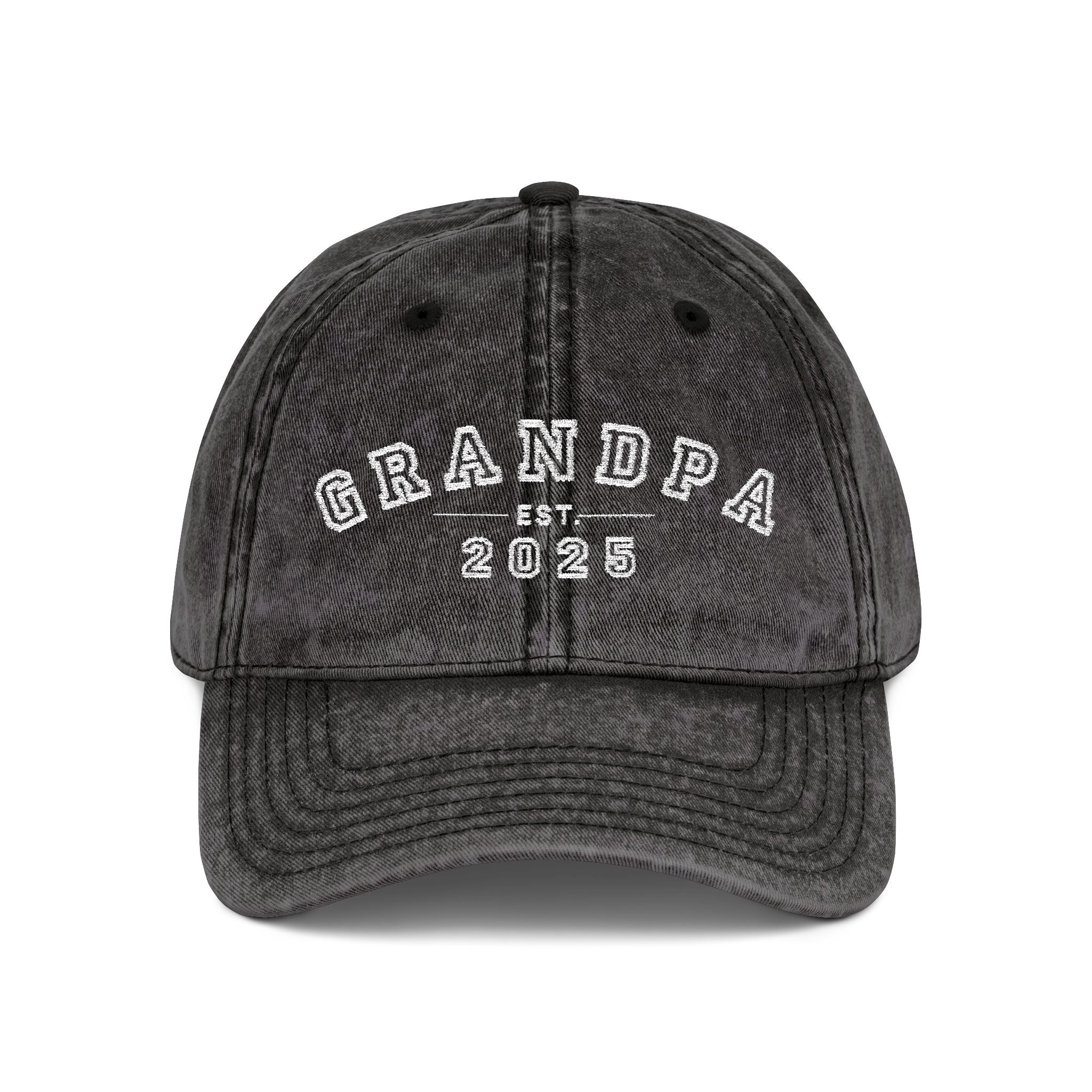 Vintage Embroidered Cap for Grandpa