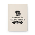 Grandma's Recipe Keeper hardcover journal with cream cover