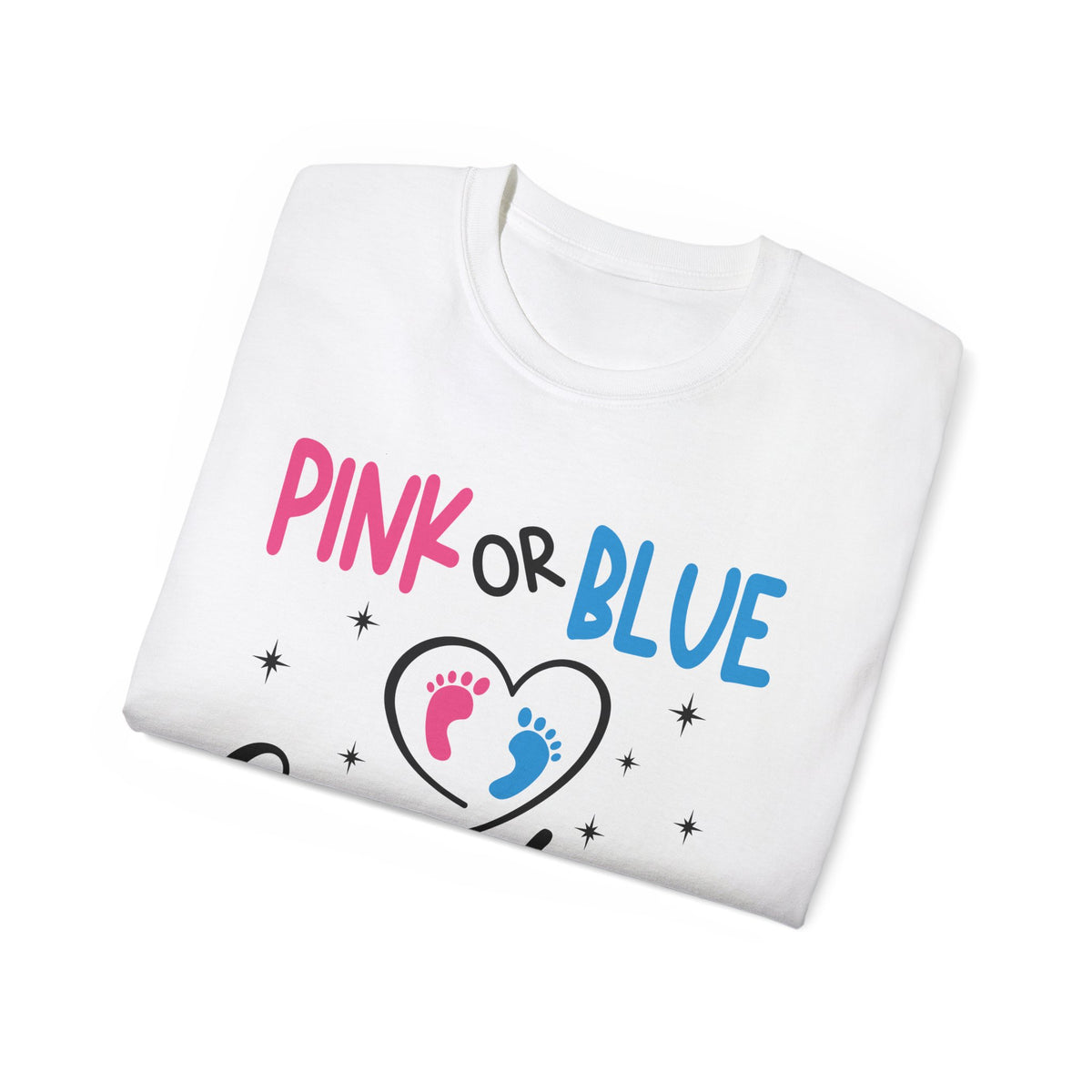 Pink or Blue Grandma Loves You gender reveal t-shirt - additional view