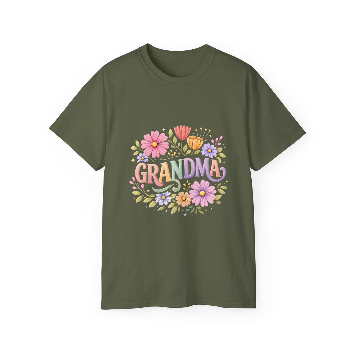 Grandma pastel floral t-shirt - additional view