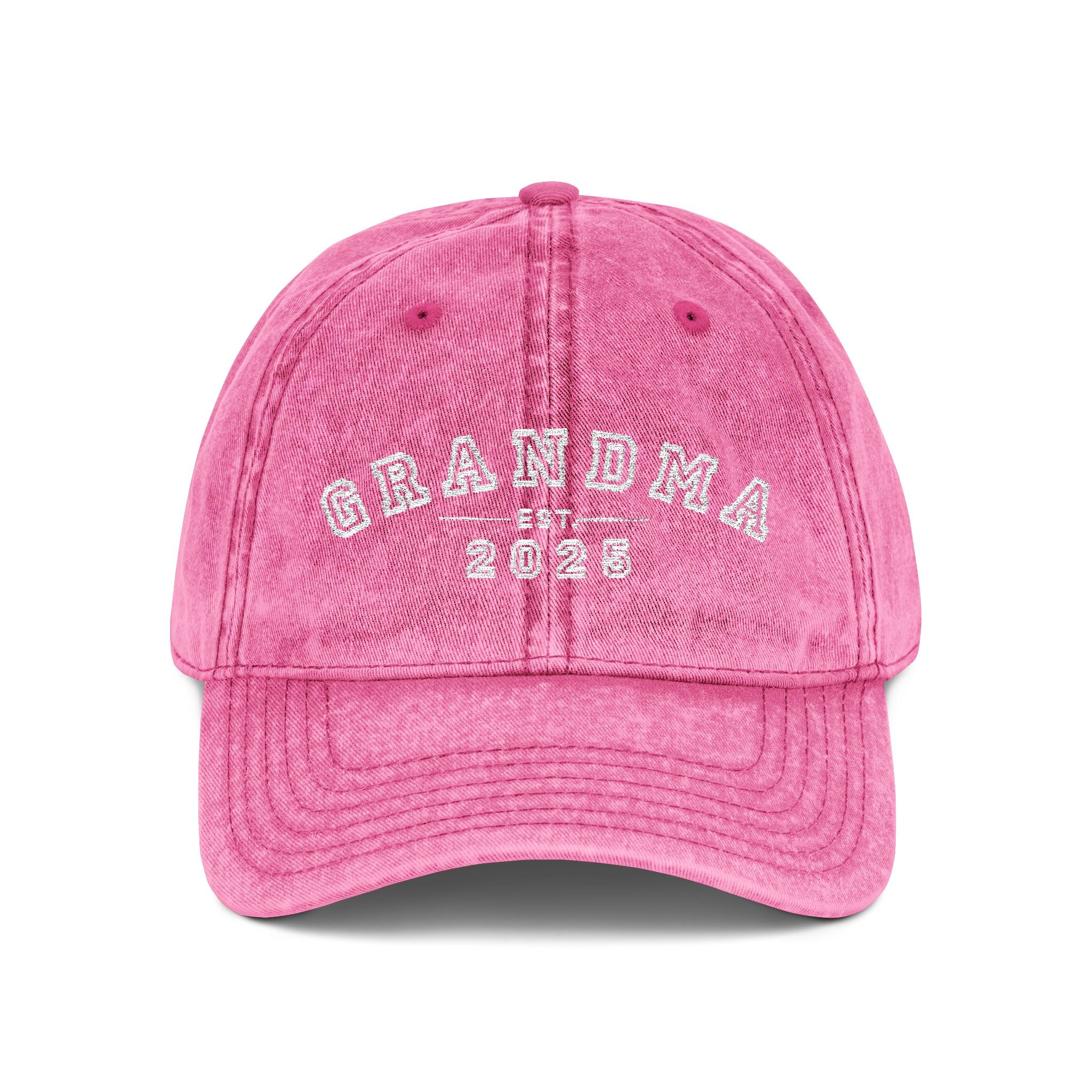Vintage Embroidered Cap for Grandma
