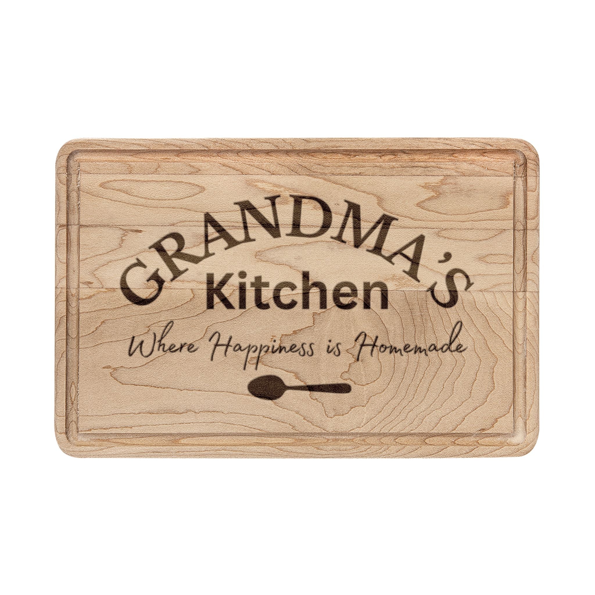 Grandma's Kitchen engraved Cutting Board | personalized wooden serving board