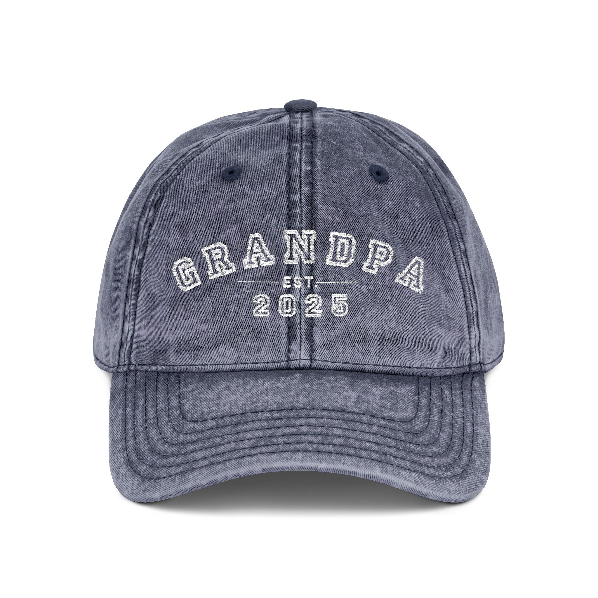 Vintage Embroidered Cap for Grandpa